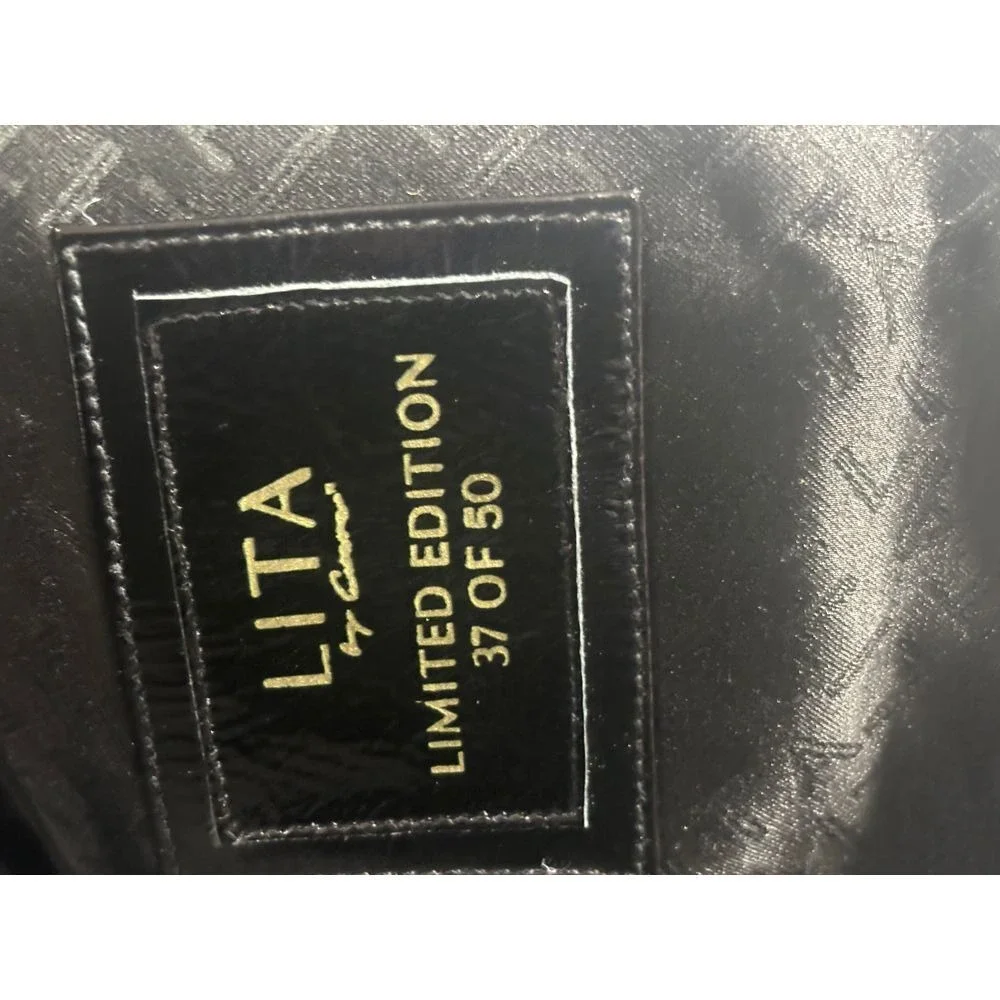 Lita‎ by Ciara NWT Soft Patent Leather Puffer Coat in Black Size Small MSRP $798
